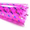 PINK lonita Transparente com estrelas